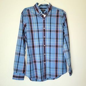 Club Room Plaid Collared long sleeve shirt - S